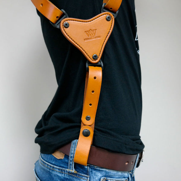 Maverick™ Shoulder Rig with Harness Connector - Wright Leather Works® LLC